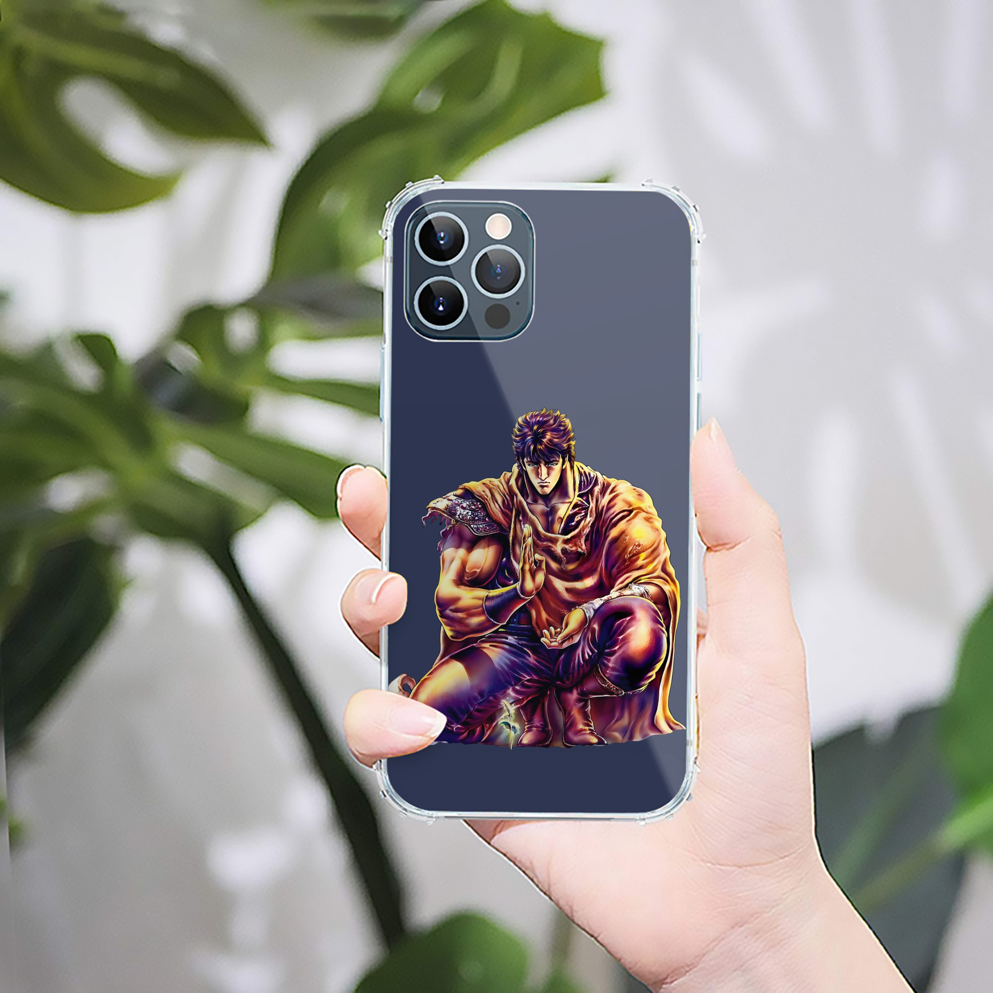 （画像用） 北斗の拳 Fist of the North Star 【iPhone 12シリーズ対応】透明スマホケース（クリアソフトケース）